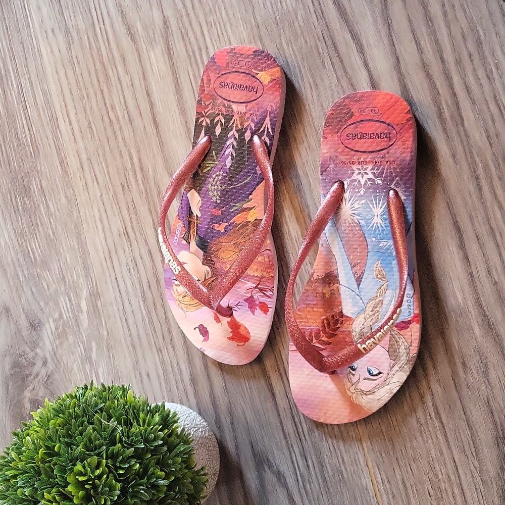 Havaianas l frozen l 3/4 Y l travel l summer l youth l beach l vacation wear